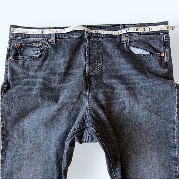 LEVI’S Wedgie Skinny Jeans Gray Distressed Wash Button Fly Plus Size 20Wx26 - Picture 10 of 10
